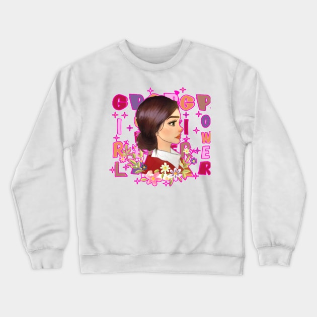 Girl power cute Crewneck Sweatshirt by AuraArtDesigner